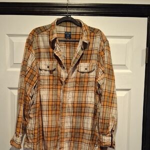 Faded Glory Plaid Flannel Shirt